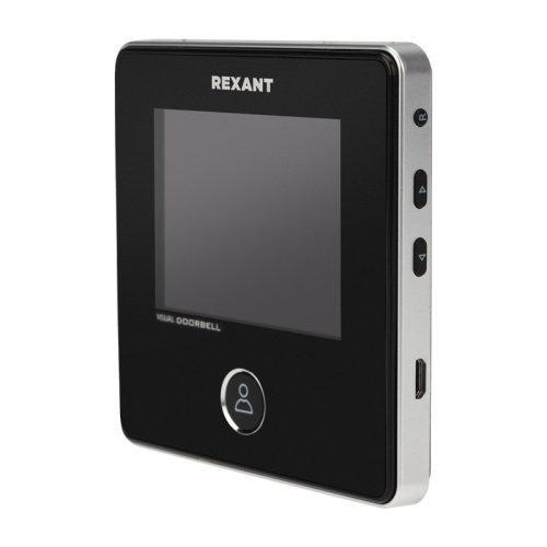 картинка Видеоглазок дверной REXANT (DV-113) с цветным LCD-дисплеем 2.8" с функцией звонка и записи фото,  встроенный аккумулятор от магазина Сантехстрой